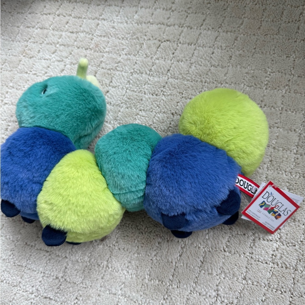 Douglas Plush Caterpillar Toy - Green and Blue new with tags - Picture 3 of 4